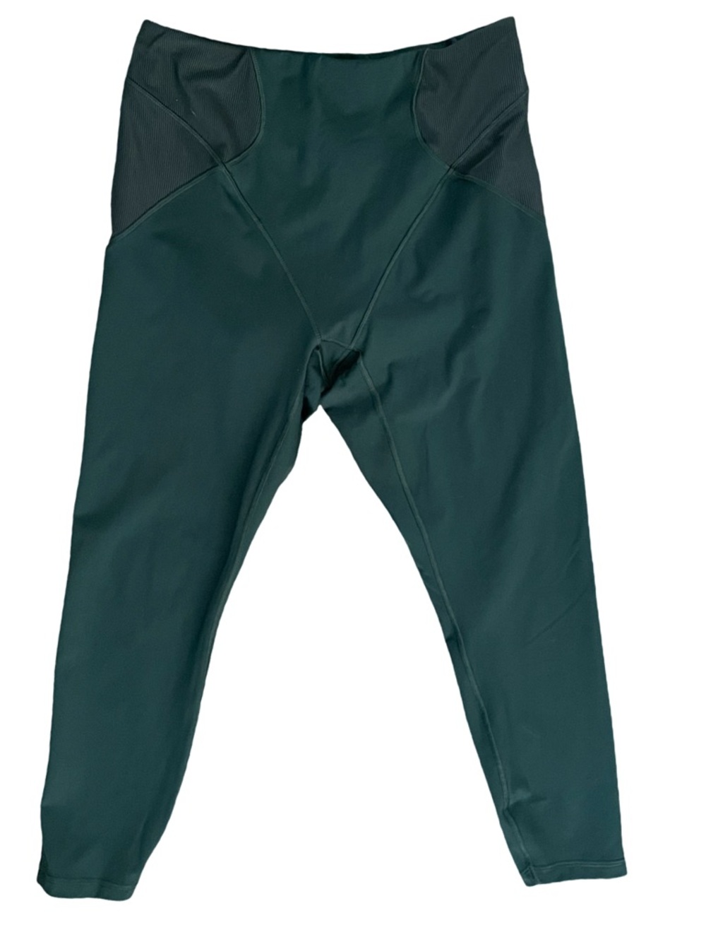 Savage X Fenty Sport High Rise Active Leggings Green Black Women's 2X